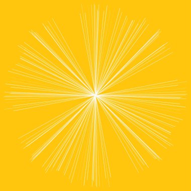 Rastgele yayılan çizgiler yıldız patlaması şekli ögesi