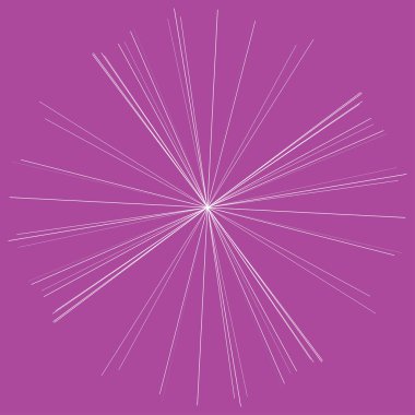 Rastgele yayılan çizgiler yıldız patlaması şekli ögesi