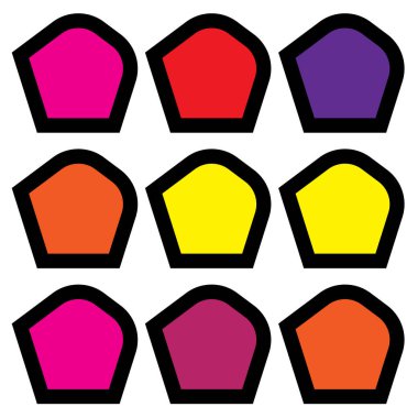 Çokgen şekli, yuvarlak köşeli element