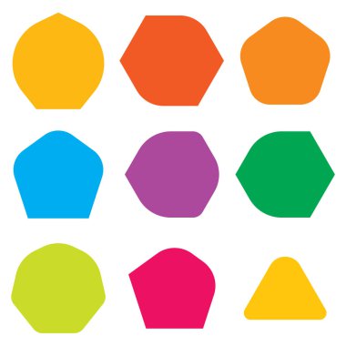 Çokgen şekli, yuvarlak köşeli element