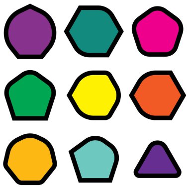 Çokgen şekli, yuvarlak köşeli element