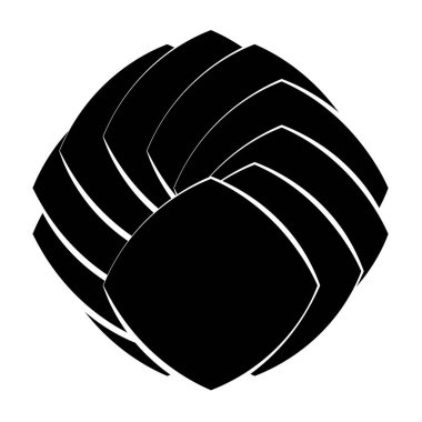 Soyut geometrik, dairesel şekil ögesi