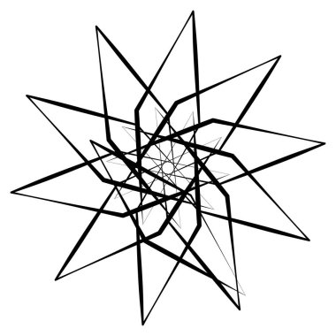 Soyut geometrik, dairesel şekil ögesi