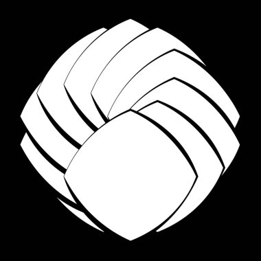 Soyut geometrik, dairesel şekil ögesi