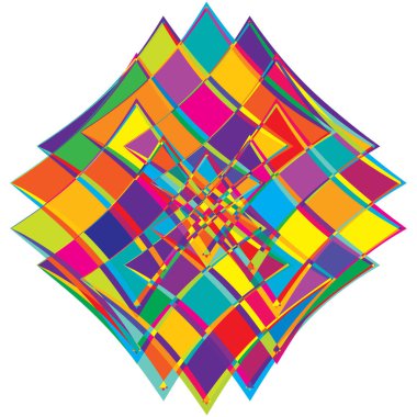 Soyut geometrik, dairesel şekil ögesi