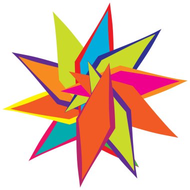 Soyut geometrik, dairesel şekil ögesi