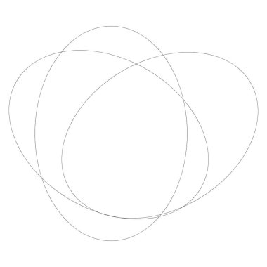 Rastgele çakışan ovaller, elipsler soyut geometrik öge