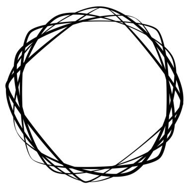 Soyut geometrik şekil, element vektör illüstrasyonu