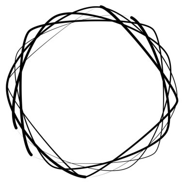 Soyut geometrik şekil, element vektör illüstrasyonu