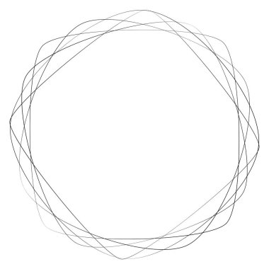 Soyut geometrik şekil, element vektör illüstrasyonu