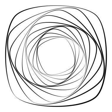 Soyut geometrik şekil, element vektör illüstrasyonu