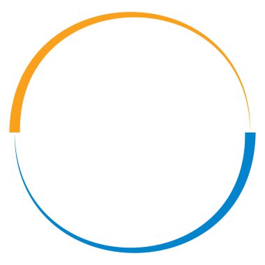 Soyut çember, halka geometrik şekil element vektör çizimi