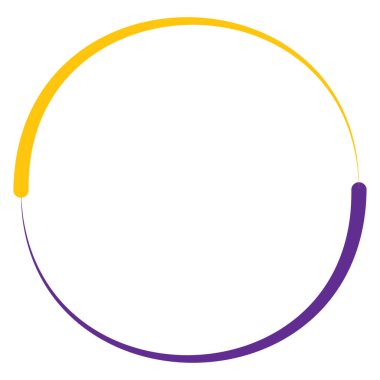 Soyut çember, halka geometrik şekil element vektör çizimi