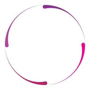 Soyut çember, halka geometrik şekil element vektör çizimi