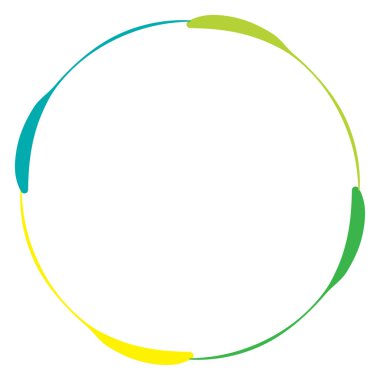 Soyut çember, halka geometrik şekil element vektör çizimi