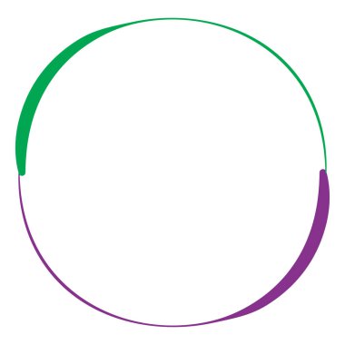 Soyut çember, halka geometrik şekil element vektör çizimi