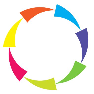 Soyut çember, halka geometrik şekil element vektör çizimi