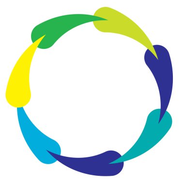 Soyut çember, halka geometrik şekil element vektör çizimi