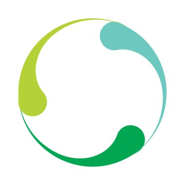 Soyut çember, halka geometrik şekil element vektör çizimi