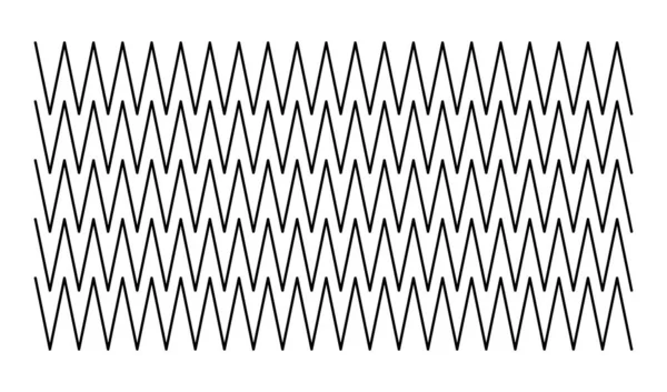 Wellenförmige Zick Zack Linien Streifendesign Element — Stockvektor