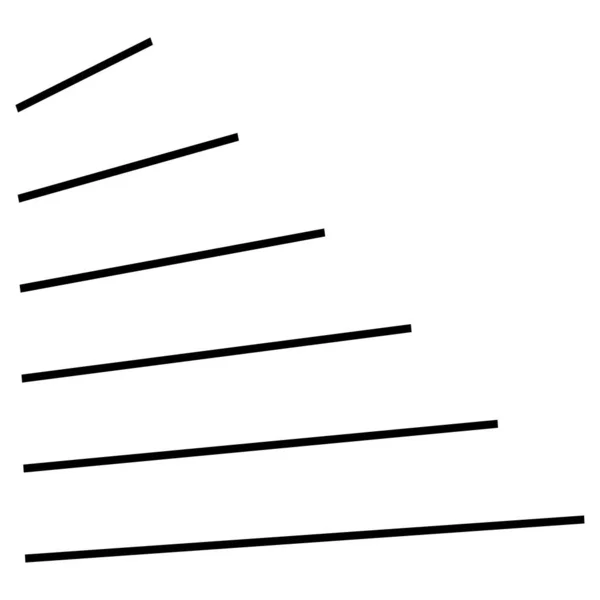 Dynamique Lignes Tridimensionnelles Élément Rayures — Image vectorielle