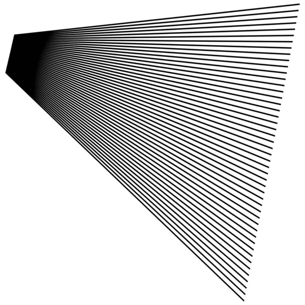 Dinâmico Linhas Tridimensionais Listras Elemento — Vetor de Stock