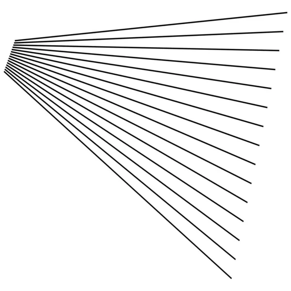 Dinámica Líneas Tridimensionales Elementos Rayas — Archivo Imágenes Vectoriales