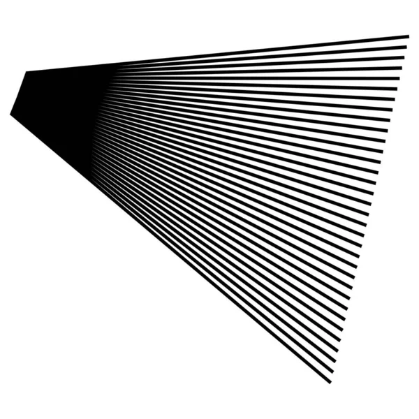 Dynamiska Tredimensionella Linjer Ränder Element — Stock vektor