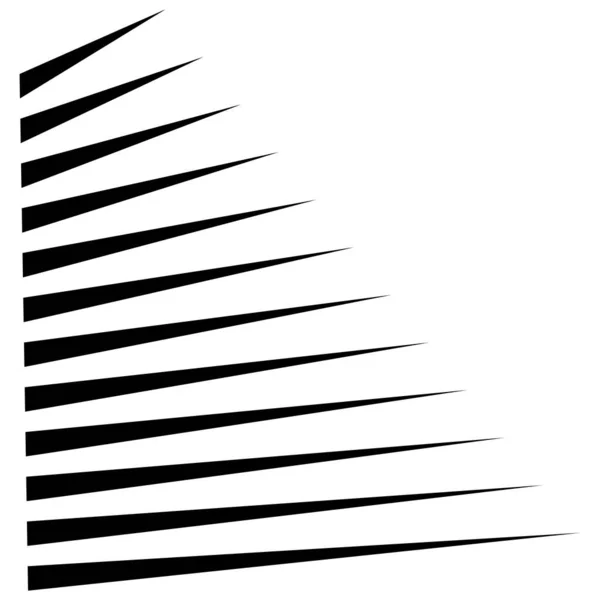 Dynamique Lignes Tridimensionnelles Élément Rayures — Image vectorielle