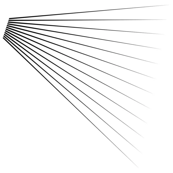 Dinámica Líneas Tridimensionales Elementos Rayas — Archivo Imágenes Vectoriales