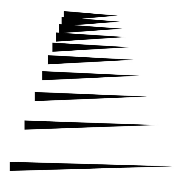 Dynamic Three Dimensional Lines Stripes Element – Stock-vektor