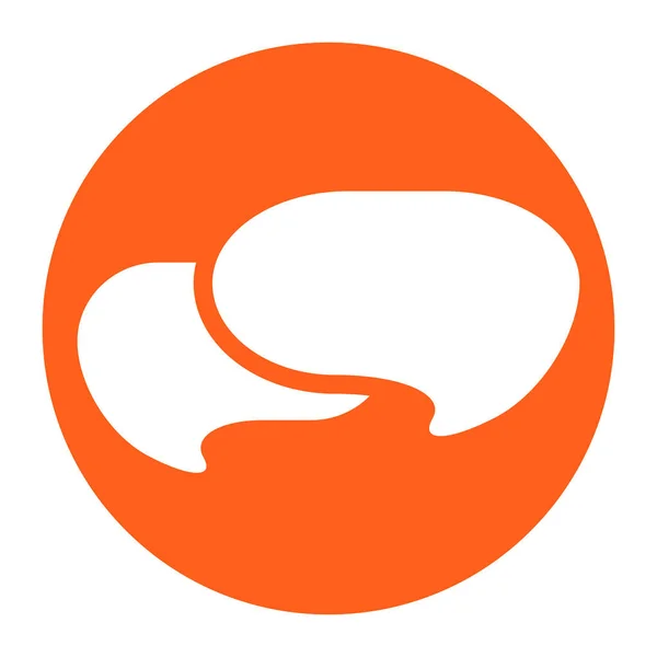 Speech Talk Bubble Suitable Communication Contact Correspondence Live Chat Icon — ストックベクタ
