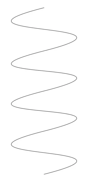 Wavy Waving Lines Stripes Element Vector — Image vectorielle