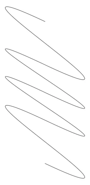 Wavy Waving Lines Stripes Element Vector — ストックベクタ