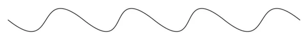 Волнистые Размахивающие Линии Вектор Элементов Полос Векторная Иллюстрация Клип Арт — стоковый вектор