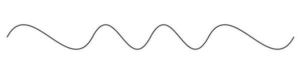 波浪形 波浪形线条 条纹元素矢量 库存矢量图解 剪贴画 — 图库矢量图片