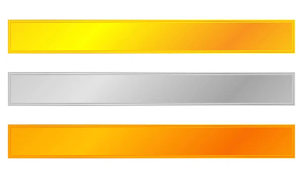 Ouro Prata Medalha Bronze Barra Placa Elemento Forma Botão Metal —  Vetores de Stock