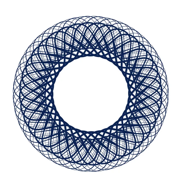 Kreisförmiges Radiales Motiv Abstraktes Mandala Symbol — Stockvektor