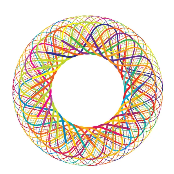 Круговий Радіальний Мотив Абстрактна Піктограма Мандали — стоковий вектор