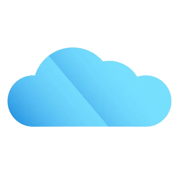 Cloud Symbol Icon Shape Cloud Computing Technology Weather Theme – stockvektor