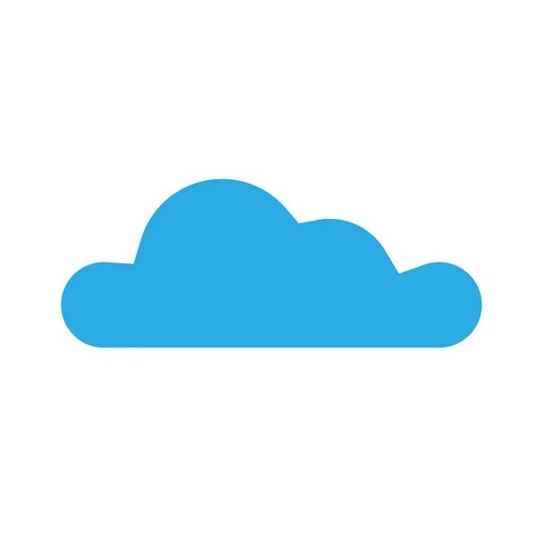 Cloud Symbol Icon Shape Cloud Computing Technology Weather Theme — Vector de stock