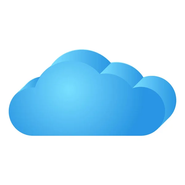 Cloud Symbol Icon Shape Cloud Computing Technology Weather Theme — Image vectorielle