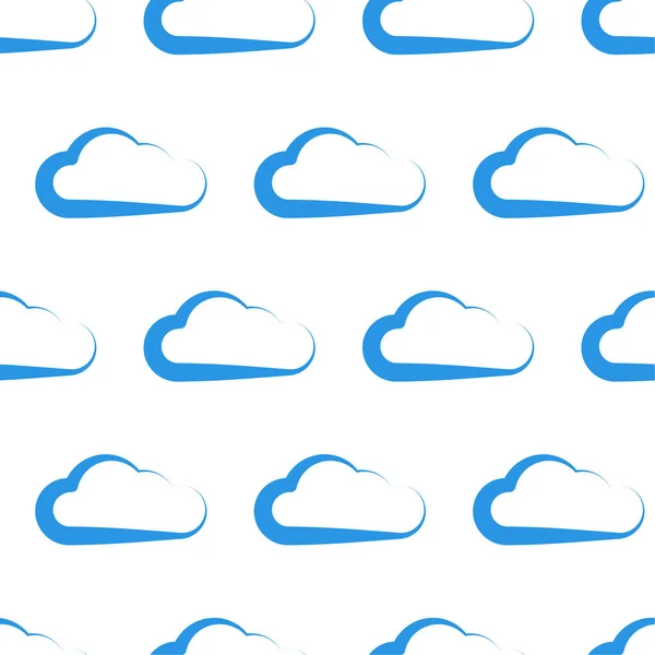 Cloud Symbol Icon Shape Cloud Computing Technology Weather Theme — Archivo Imágenes Vectoriales