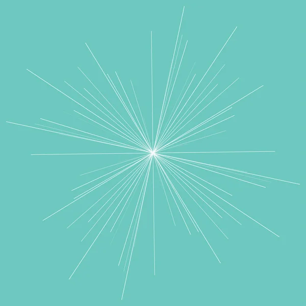 Random Radial Radiating Lines Starburst Shape Element — Vector de stock