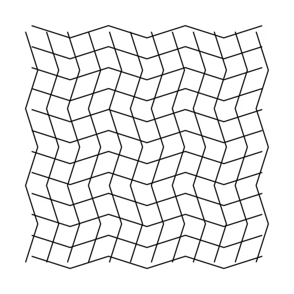 Геометрична Сітка Сітка Нерегулярними Хвилястими Хвилястими Зигзагоподібними Лініями Векторні Ілюстрації — стоковий вектор