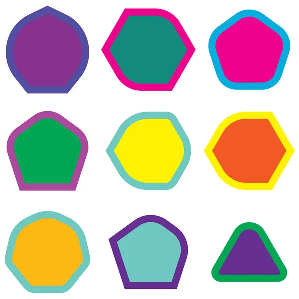 多边形 圆角元件 — 图库矢量图片