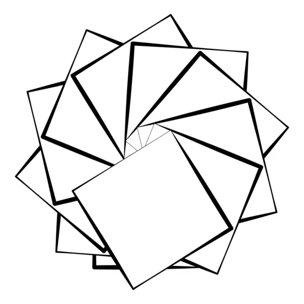 Abstraktes Geometrisches Kreisförmiges Element — Stockvektor