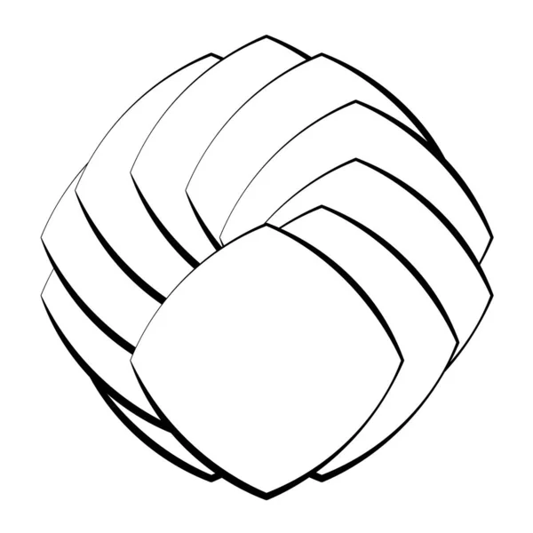 Abstract Geometrisch Cirkelvormig Element — Stockvector