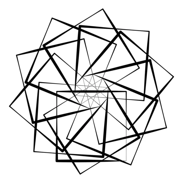 Elemento Geometrico Astratto Forma Circolare — Vettoriale Stock