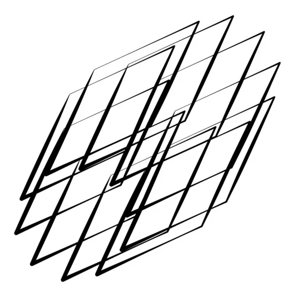Abstraktes Geometrisches Kreisförmiges Element — Stockvektor